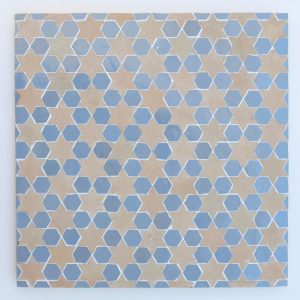 Sale Zellige Mosaic Tile - Earth & Blue Thistle