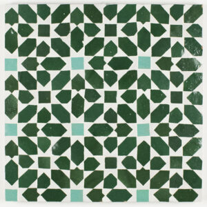 Maknas Zellige Mosaic Tile - Evergreen, Emerald Coast, Silk