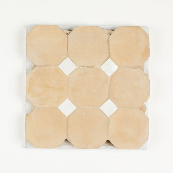 Octagon with Dot Zellige Mosaic Tile - Earth Octagon and Silk Dot