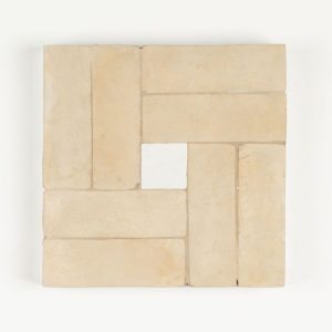 Tan-Tan Mosaic in Earth w/ Silk Dot