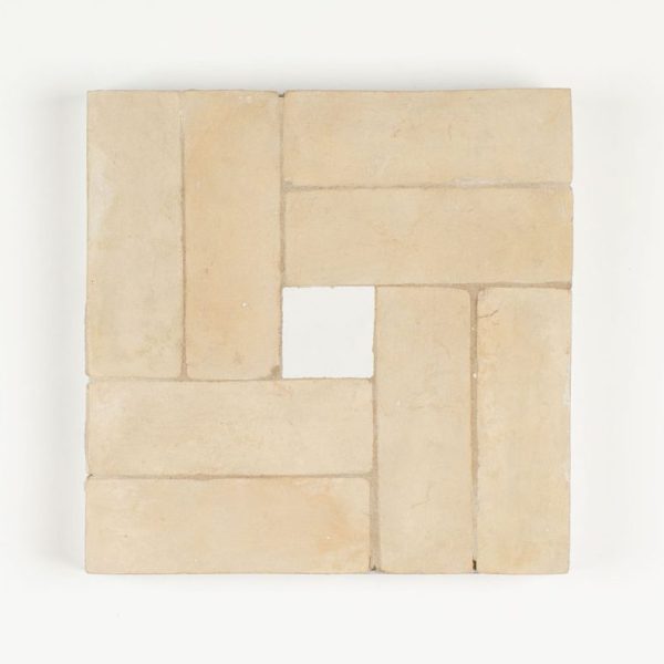 Tan-Tan Zellige Mosaic Tile - Earth Brick Silk Dot