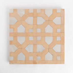 Tetouan Grande Zellige Mosaic Tile (Grande) - Earth Line and Wheat Fill