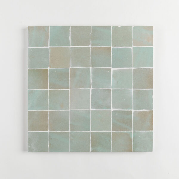 2x2 Inch Pieces in a 12x12 Inch Tile Green Tea