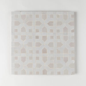 Tetouan Mosaic Zellige Tile (Petite) - Silk Line and Wheat Fill