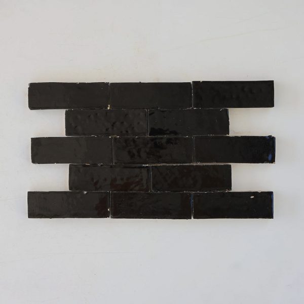 2x6 Zellige Tile - Onyx