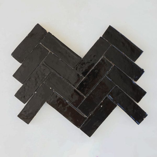 2x6 Zellige Tile - Onyx