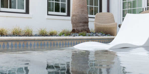 Pool Waterline - Ouzoud Border - Earth & Blue Thistle