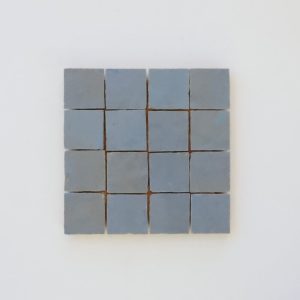 2x2 Zellige Mosaic Tile - Blue Thistle