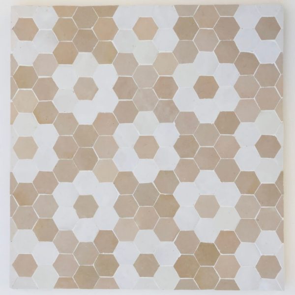 Magnolia Zellige Mosaic Tile - Dune, Silk