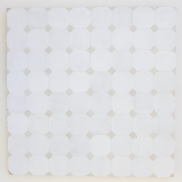 Sidi Zellige Mosaic Tile - Chalk, Silk