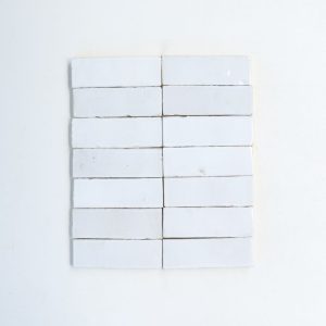 2x6 zellige tile color bright white