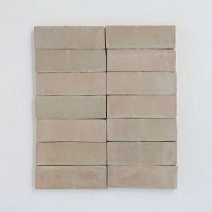 2x6 zellige tile color glazed light brown