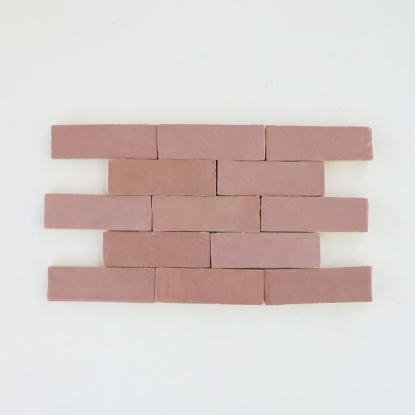 2x6 zellige tile color Himalayan salt (pink)