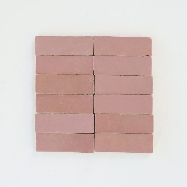 2x6 Zellige Tile - Color Himalayan Salt (pink)