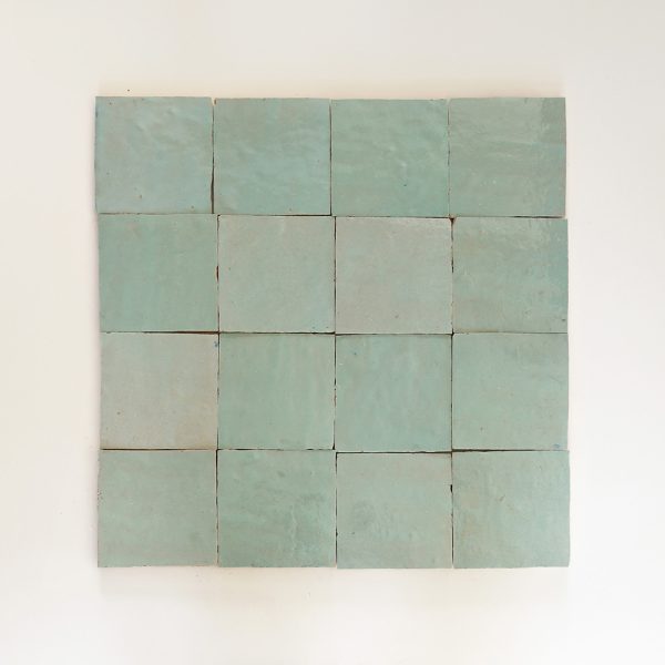 4x4 Zellige Tile - Sea Foam