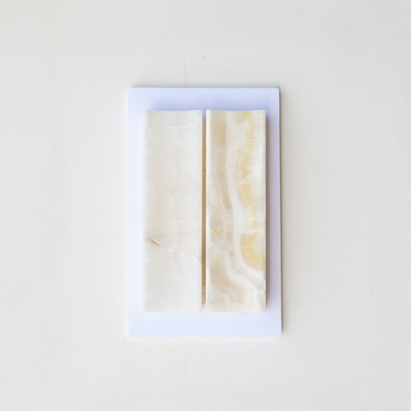 Hollow 3x5 Swatch Card - Vanilla Onyx Honed