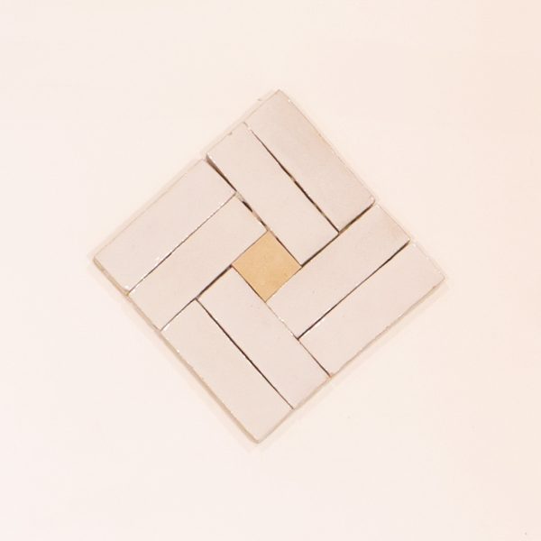 *NEW* Tan-Tan Zellige Mosaic - Silk Brick w/ Earth Dot (We Made Too Much) - Image 2