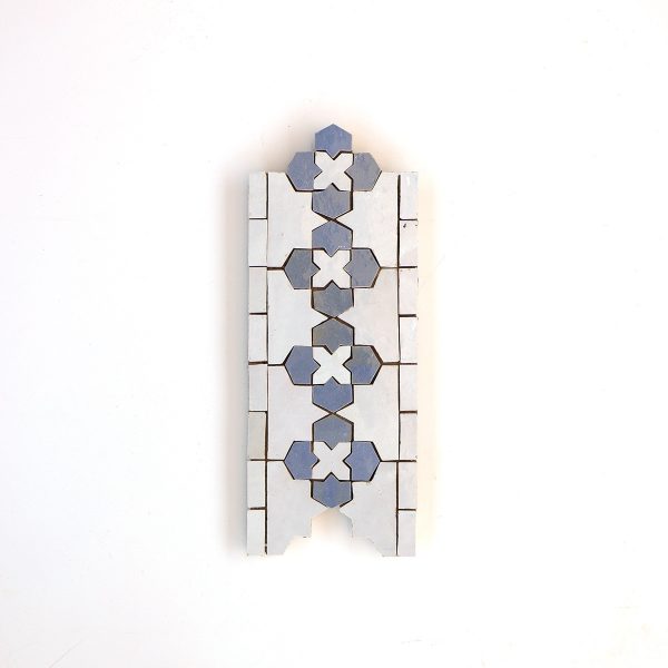 *NEW* Medina Zellige Border - Blue Thistle, Silk (We Made Too Much) - Image 2