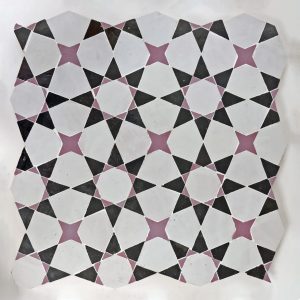 Agadir Zellige Mosaic Tile (Grande) - Silk, Onyx, Acai