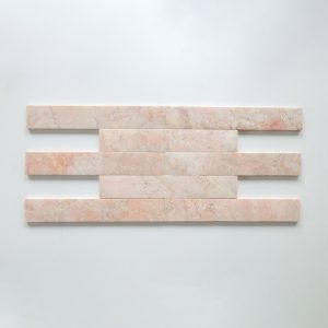 Bars 2x12 - Rosa Cream Pillowed & Leathered Tile