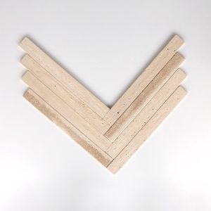 Bars 2x18 - Lt Travertine Tumbled & Leathered
