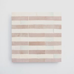 Ali 1x4 Offset Mosaic Tile - Blossom, Tusk