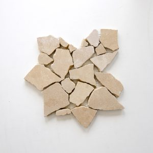 Msoura Broken Stones Limestone Mosaic - Kasbah
