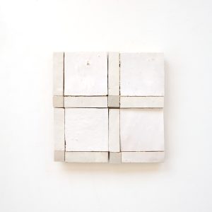 Palais Mosaic Tile - Chalk w/ Silk, Wheat