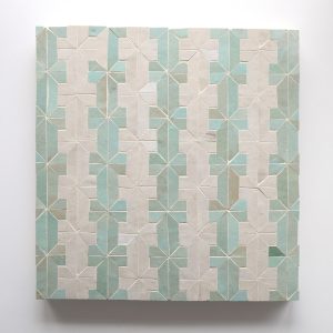 Tarbouche Mosaic Tile - Green Tea, Wheat