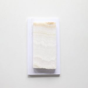 Bars 3x5 Card - Vanilla Onyx Pillowed & Leathered Tile